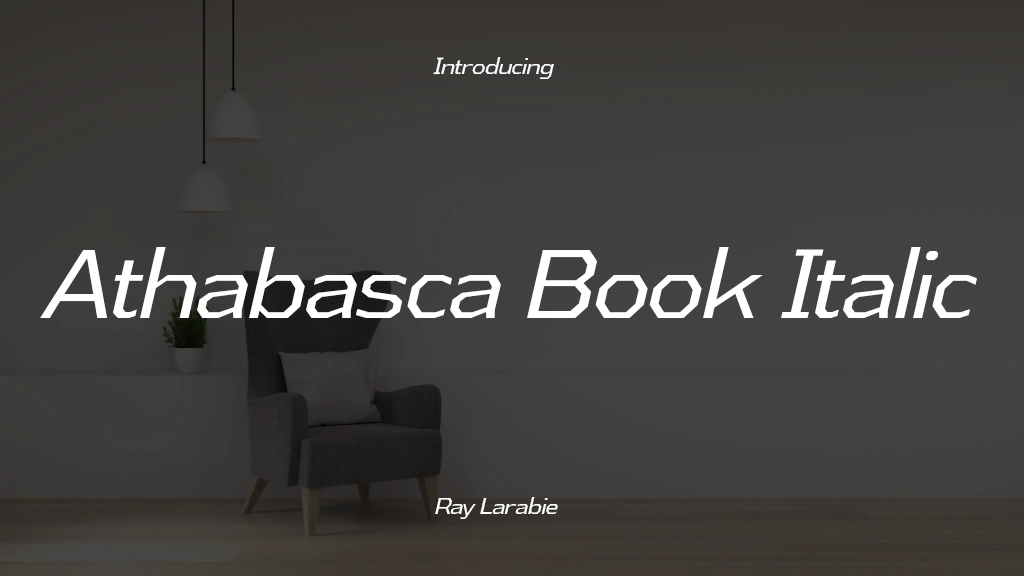 Athabasca Book Italic Font Sample Image 1