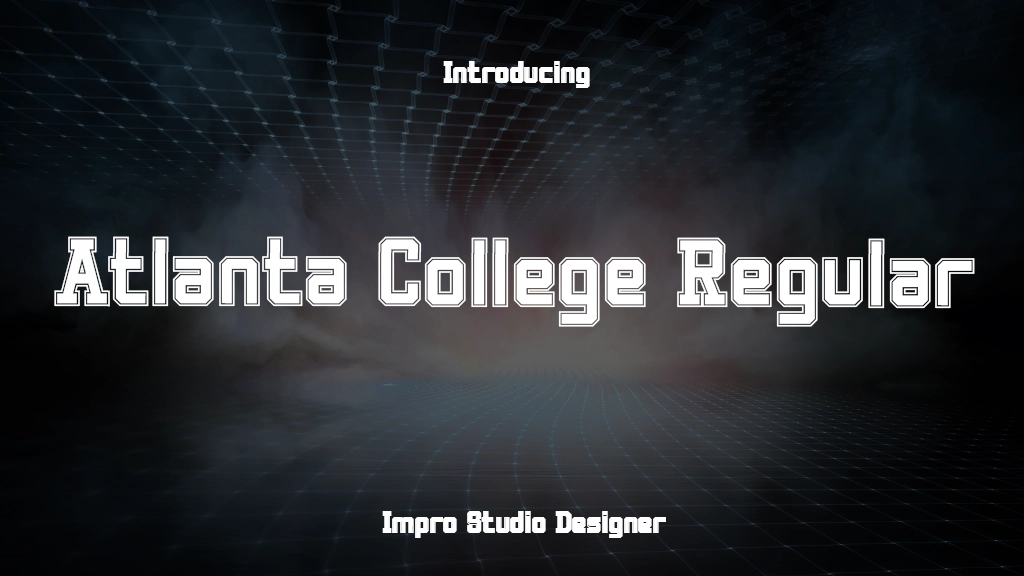 Atlanta College Regular Font Sample Image 1