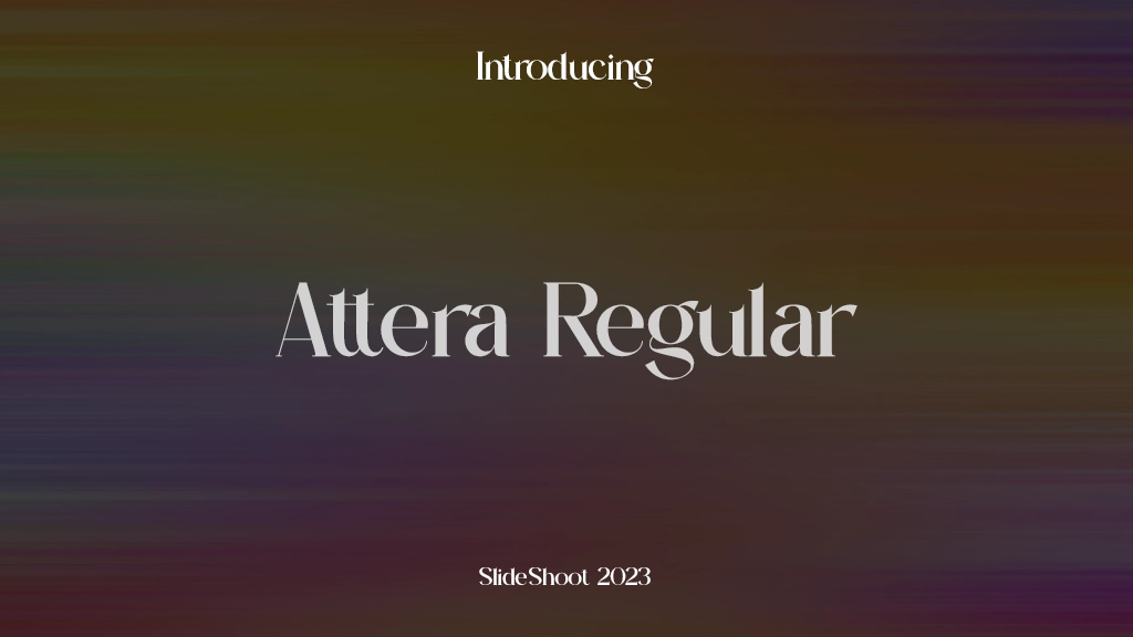 Attera Regular Font Sample Images  1