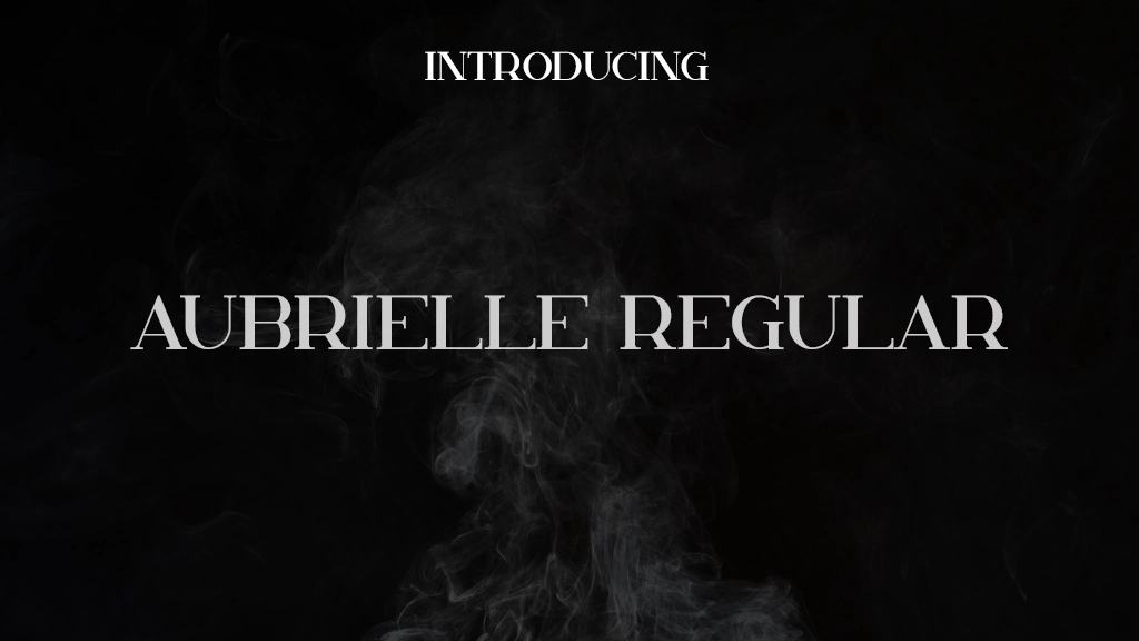 Aubrielle Regular Font Sample Images  1