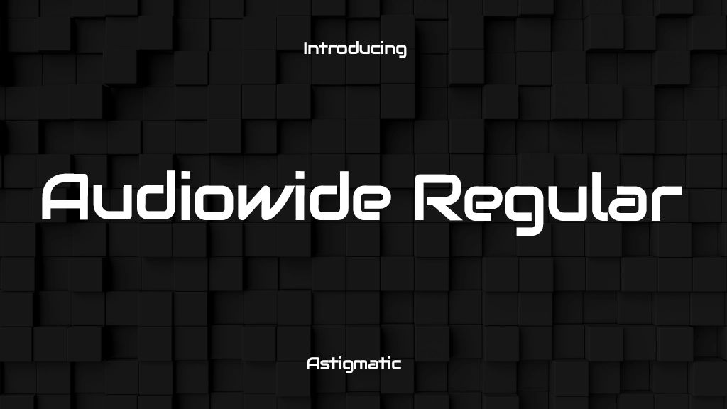 Audiowide Regular Font Sample Image 1