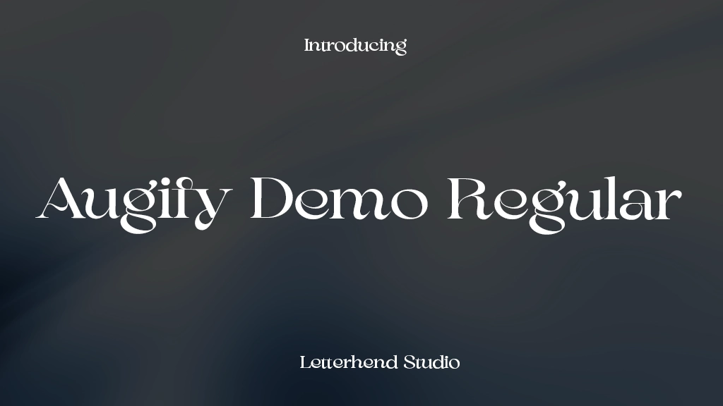 Augify Demo Regular フォントサンプル画像  1