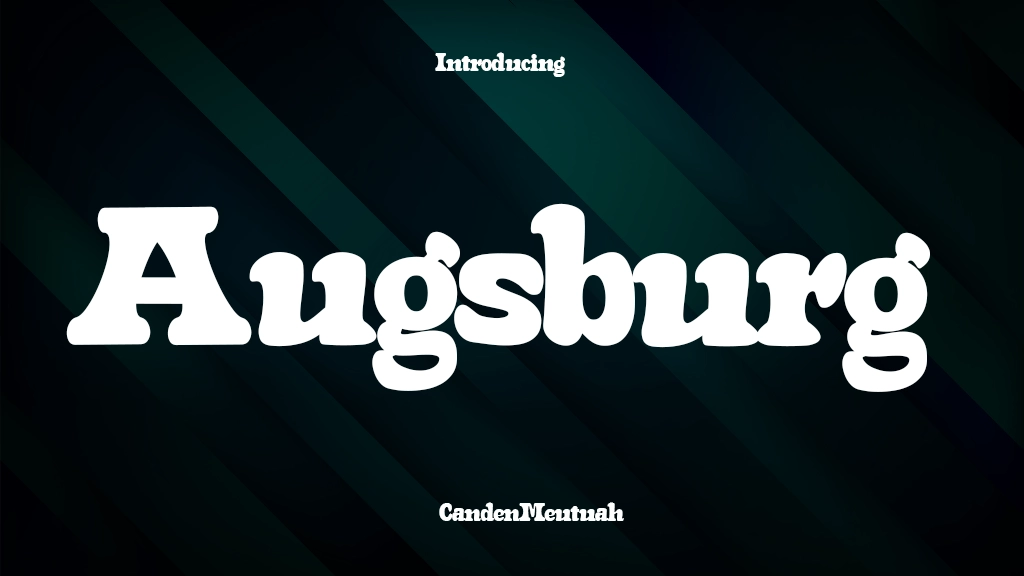 Augsburg Font Sample Image 1