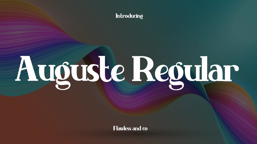 Auguste Regular Font Sample Image 1