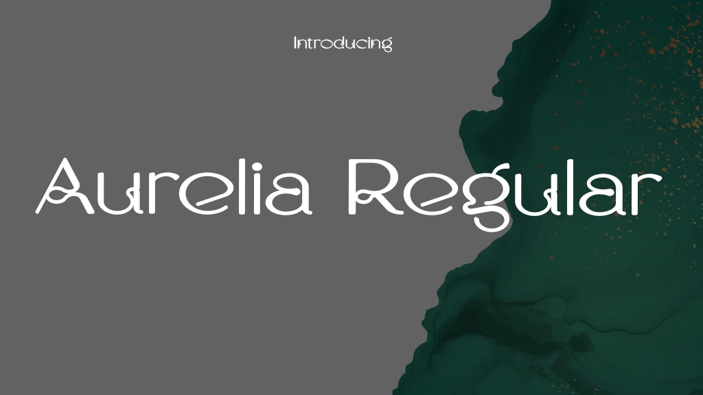 Aurelia Regular Font Sample Image 1