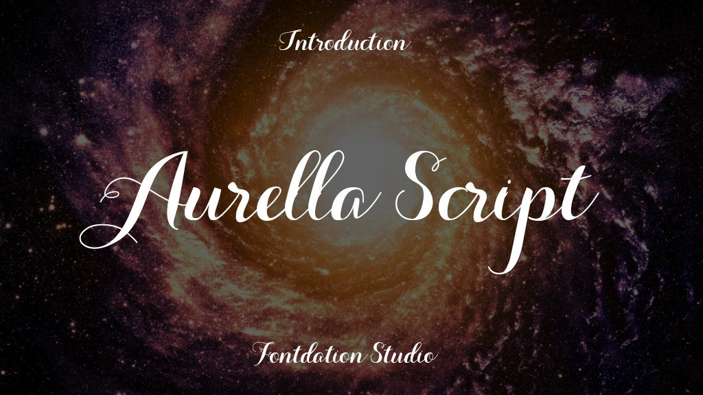 Aurella Script Font Sample Image 1