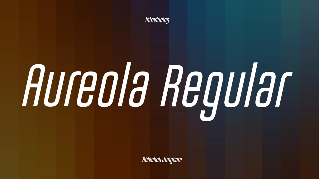 Aureola Regular Font Sample Image 1