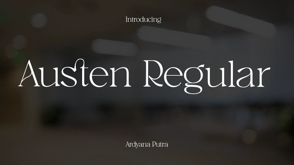 Austen Regular Font Sample Image 1