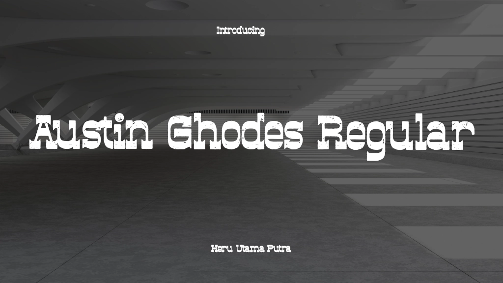 Austin Ghodes Regular Font Sample Image 1