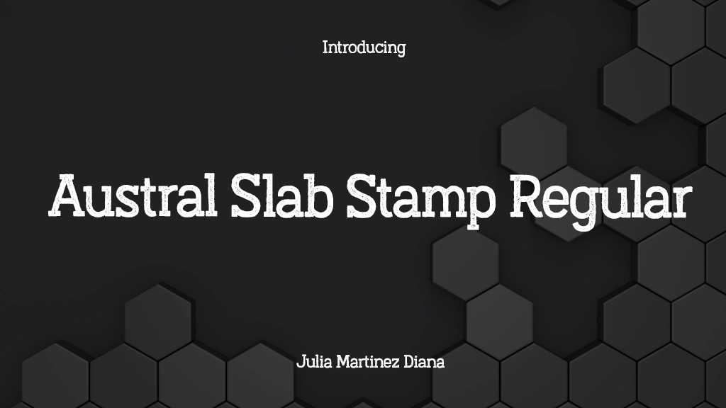 Austral Slab Stamp Regular Font Sample Image 1