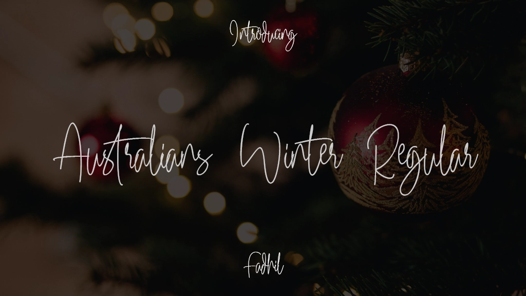 Australians Winter Regular Font Sample Images  1