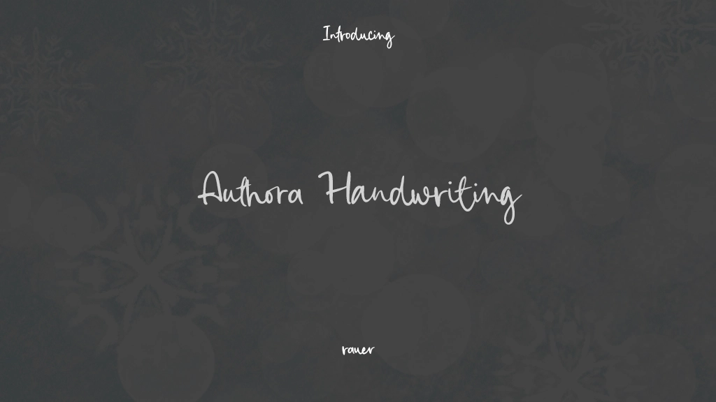 Authora Handwriting Font Sample Images  1