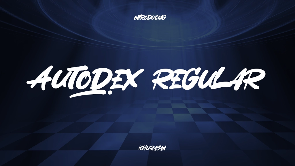 Autodex Regular Font Sample Image 1