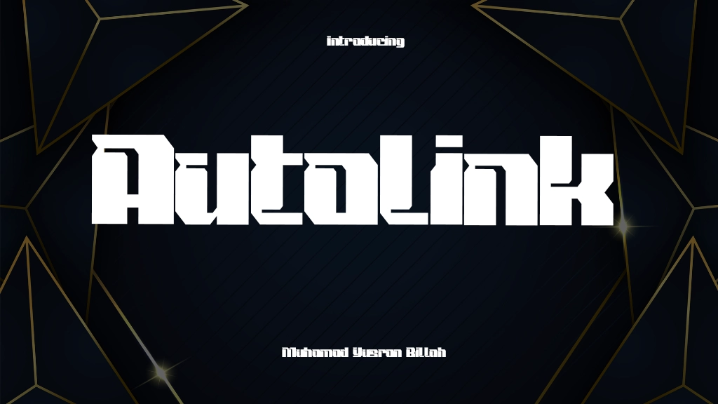 Autolink Font Sample Image 1