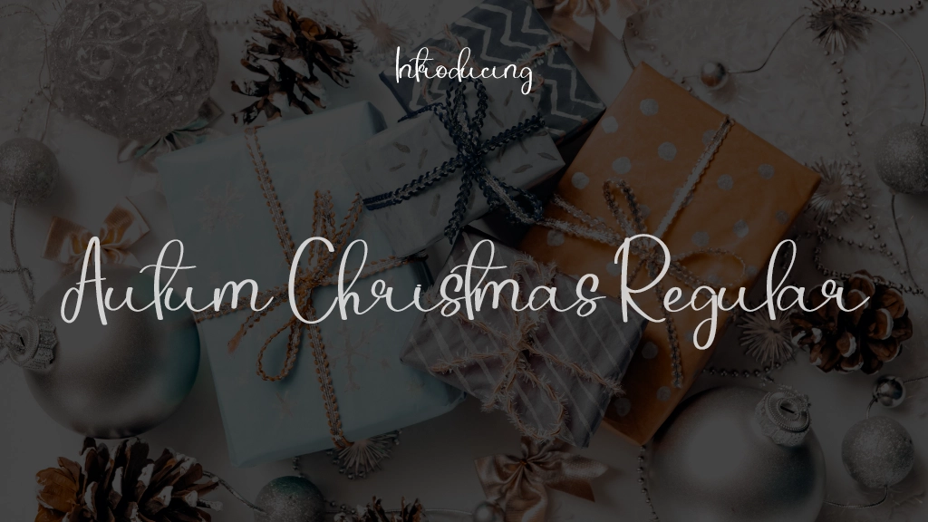 Autum Christmas Regular Font Sample Images  1