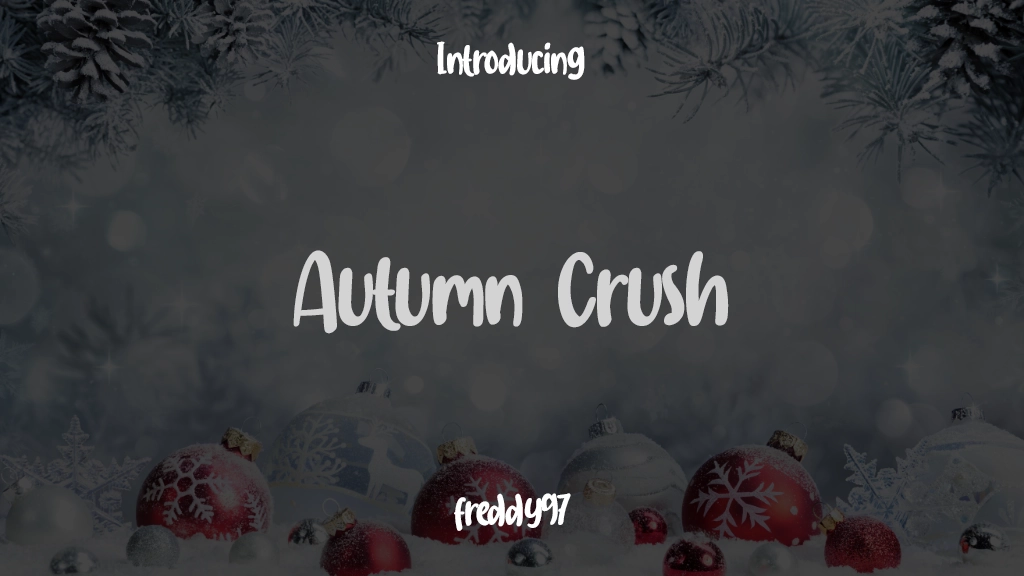 Autumn Crush Beispielbilder für Schriftarten  1