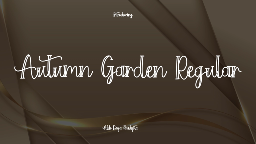 Autumn Garden Regular Font Sample Image 1