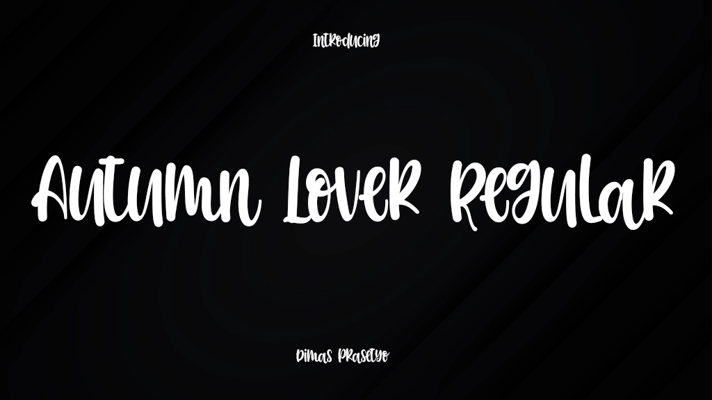 Autumn Lover Regular Font Sample Image 1