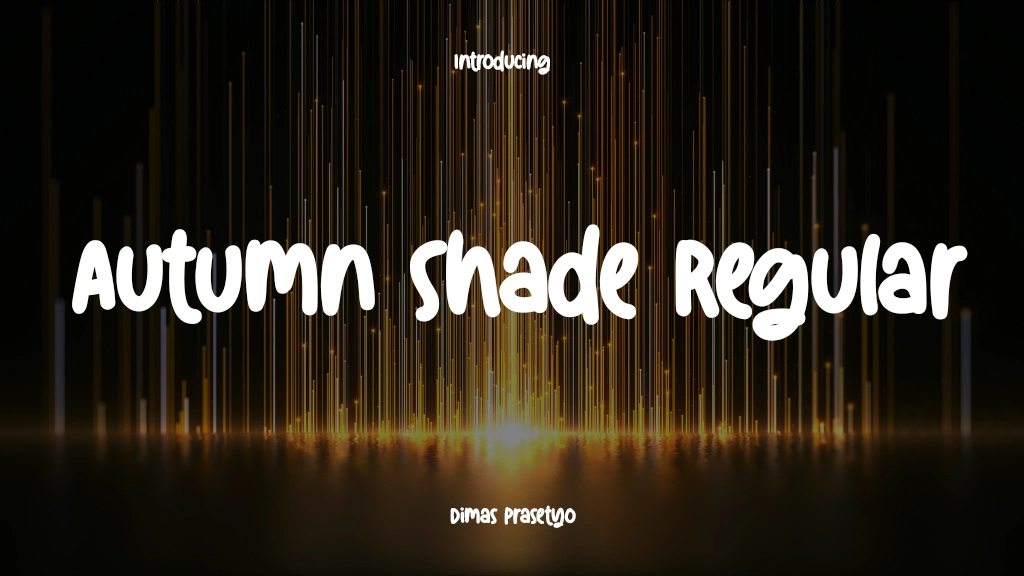 Autumn Shade Regular Font Sample Image 1