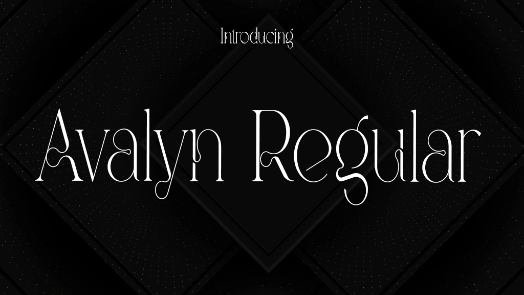 Avalyn Regular Font Sample Image 1