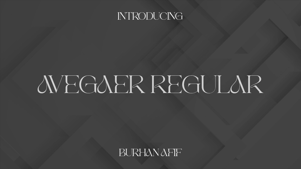 Avegaer Regular Font Sample Images  1