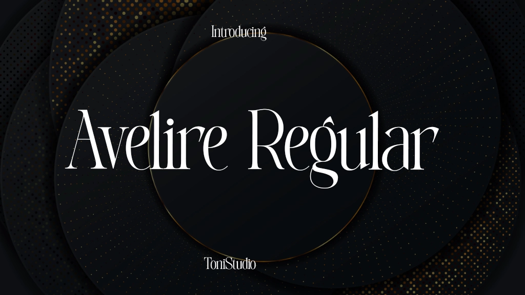 Avelire Regular Font Sample Image 1