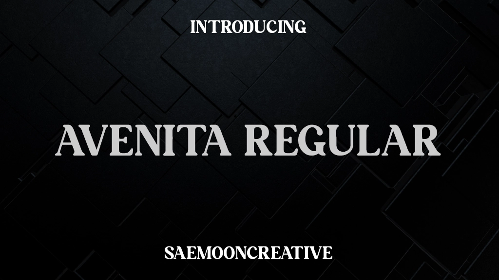 Avenita Regular Font Sample Images  1