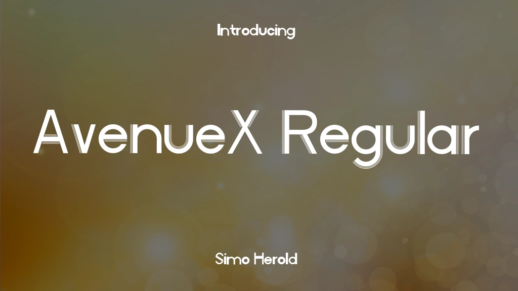 AvenueX Regular Font Sample Image 1