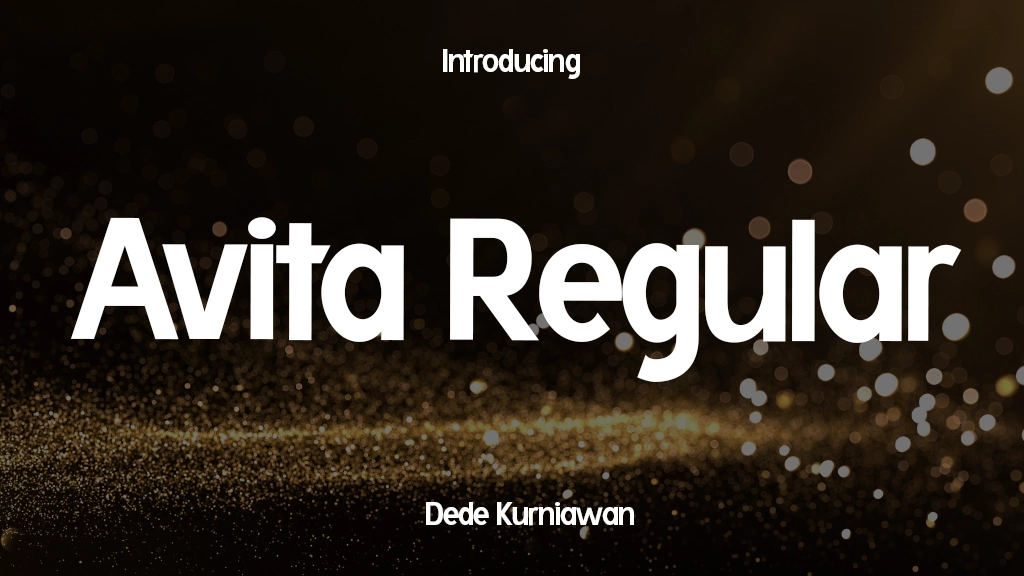 Avita Regular Font Sample Image 1