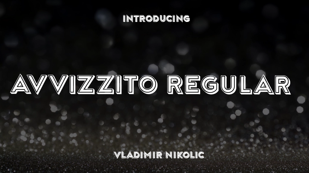 Avvizzito Regular Font Sample Images  1