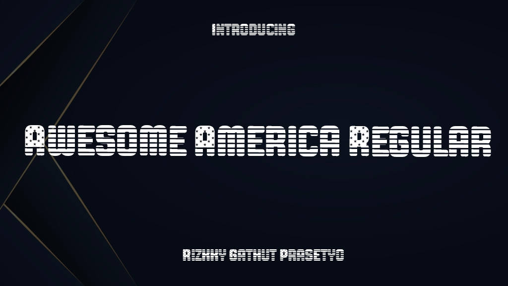 Awesome America Regular Font Sample Image 1