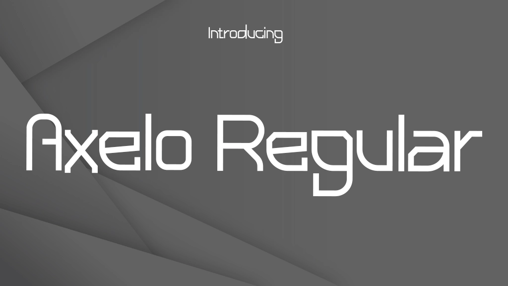 Axelo Regular Font Sample Image 1