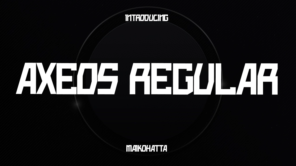 AXEOS Regular Font Sample Image 1