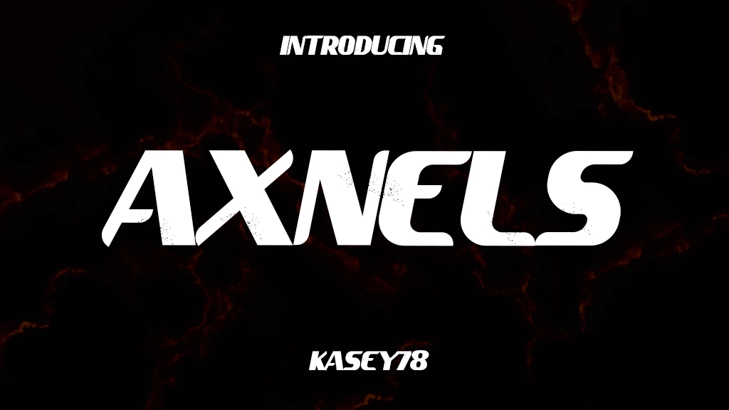 Axnels Font Sample Image 1