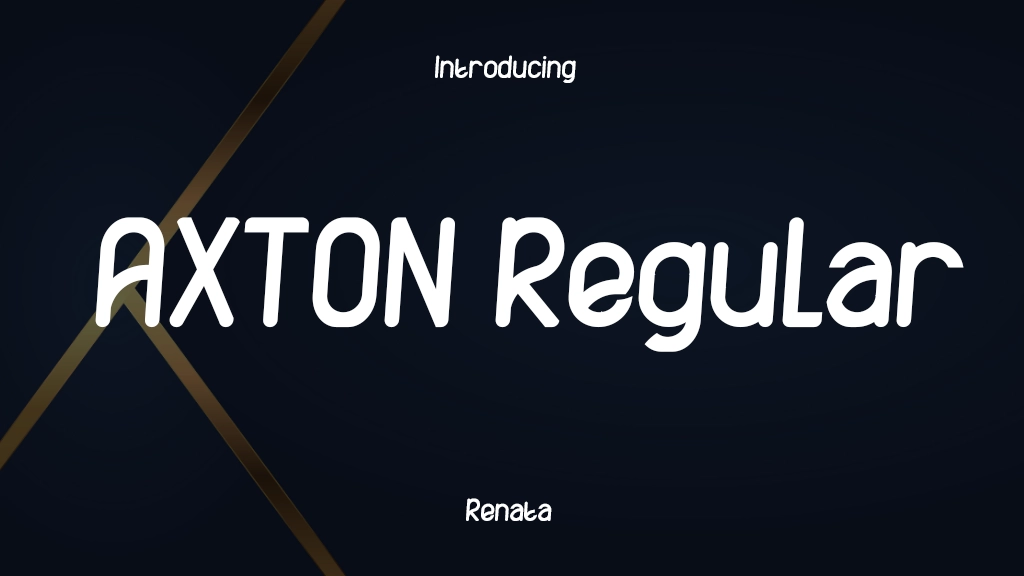 AXTON Regular Font Sample Image 1