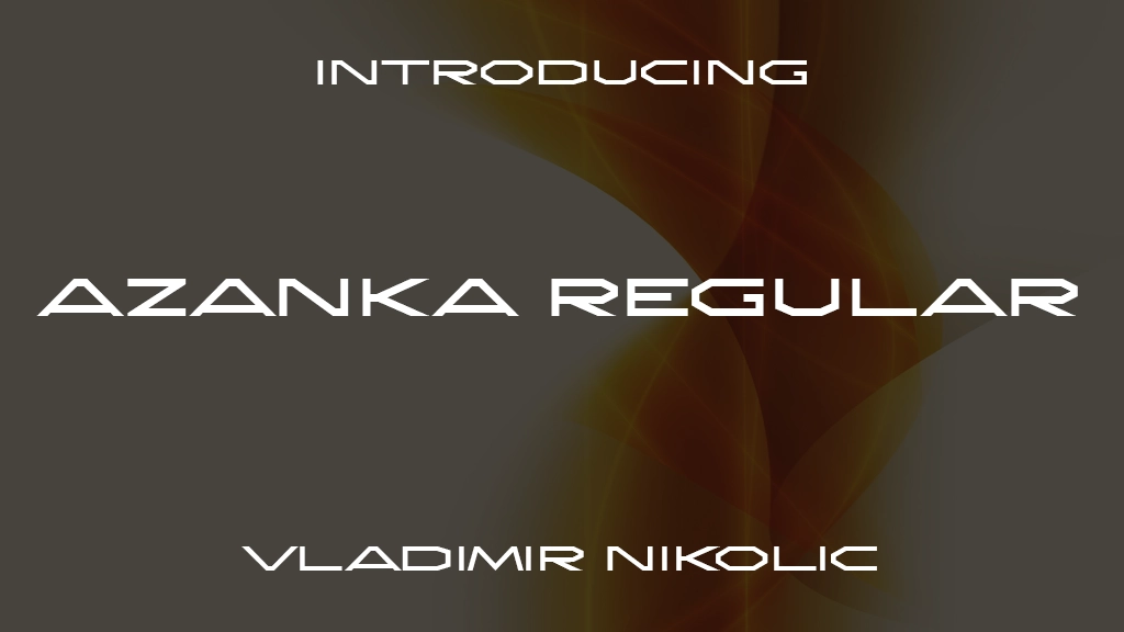 Azanka Regular Font Sample Image 1