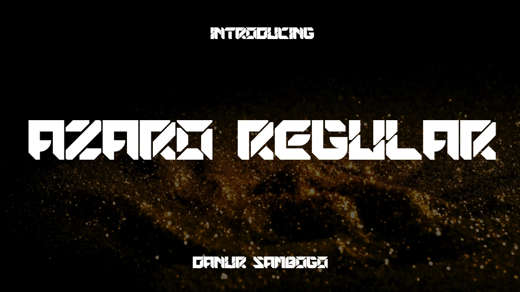 AZARO Regular Font Sample Image 1