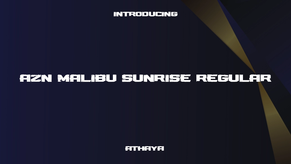 AZN Malibu Sunrise Regular Font Sample Image 1