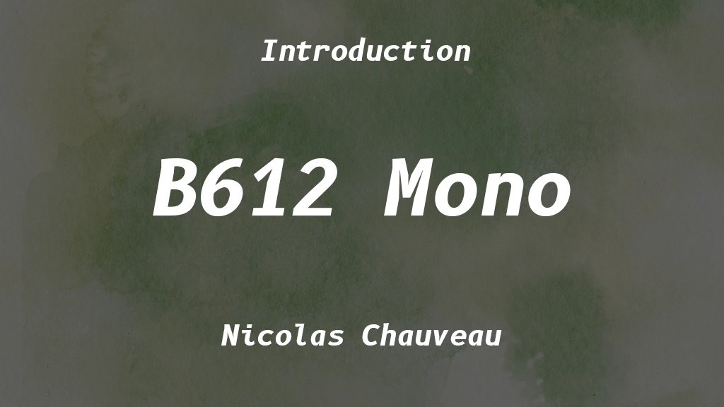 B612 Mono Font Sample Images  1