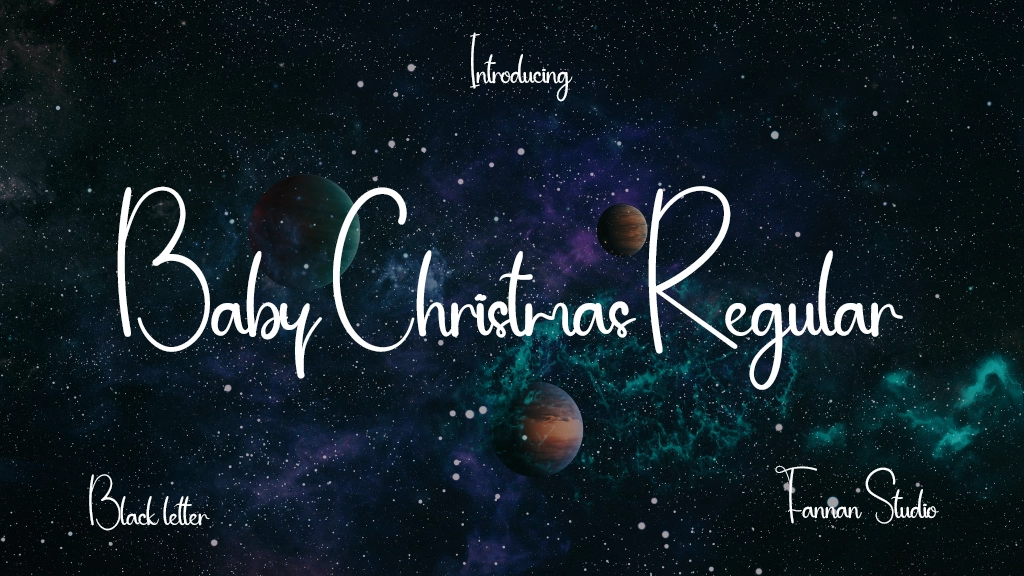 Baby Christmas Regular Font Sample Image 1