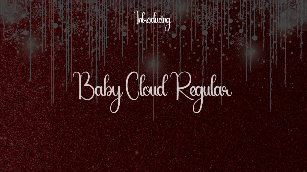 Baby Cloud Regular 글꼴 샘플 이미지  1