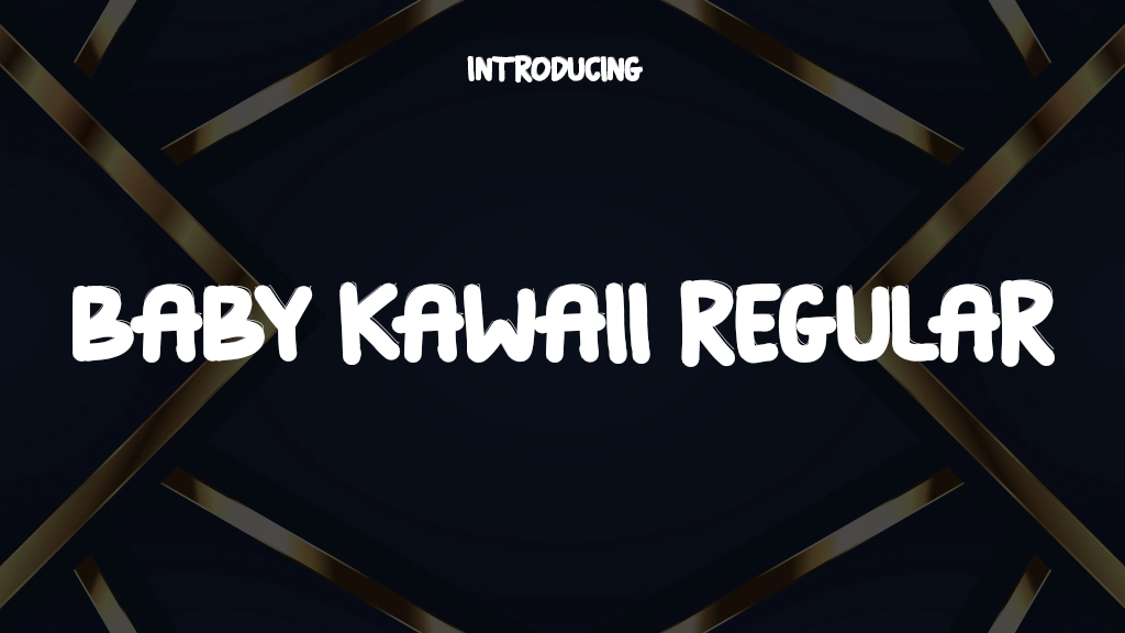 Baby Kawaii Regular Font Sample Image 1