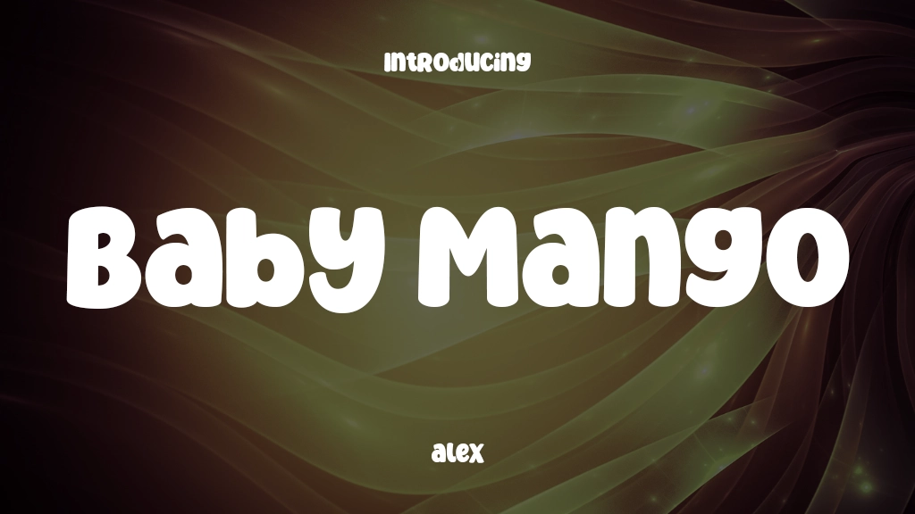 Baby Mango Font Sample Image 1