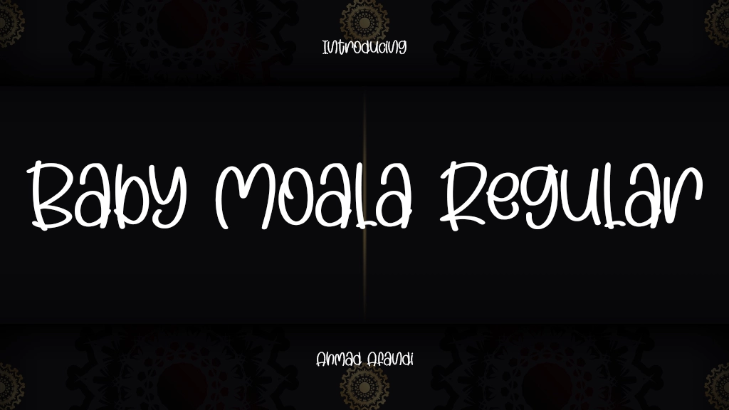 Baby Moala Regular Font Sample Image 1