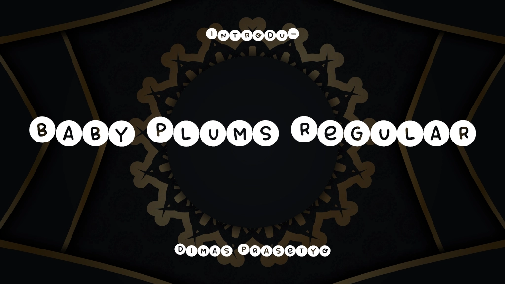 Baby Plums Regular Font Sample Image 1