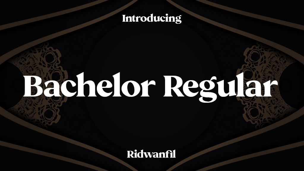 Bachelor Regular Font Sample Image 1