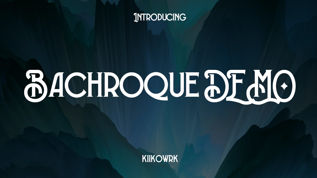 Bachroque DEMO Font Sample Image 1