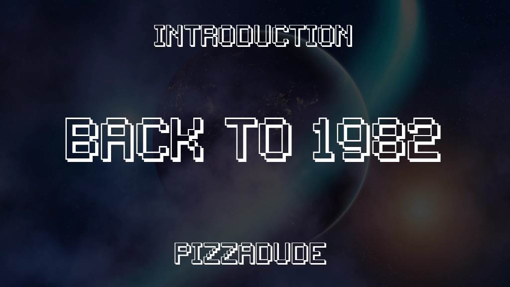 Back to 1982 Font Sample Image 1