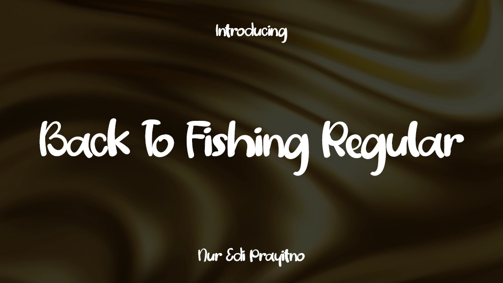 Back To Fishing Regular Font Sample Image 1