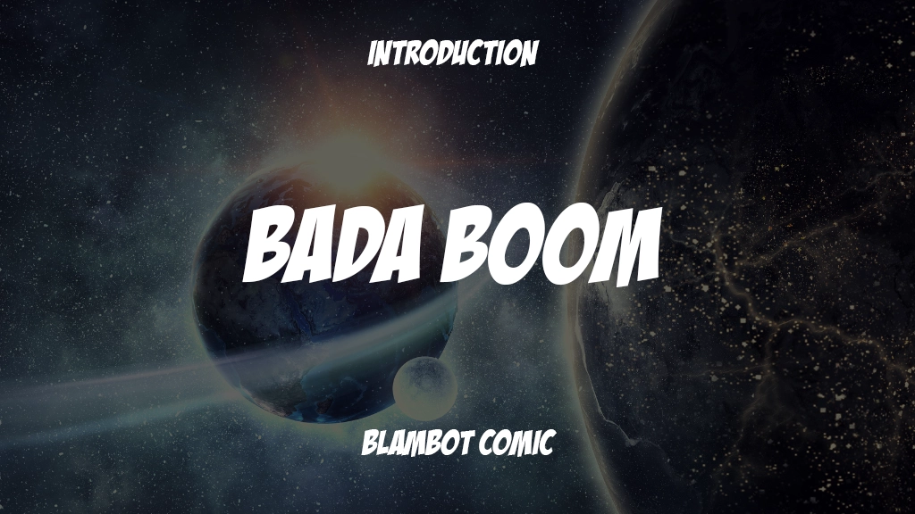 Bada Boom Font Sample Image 1